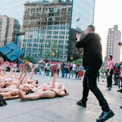 Spencer Tunick Stages a Mass Nude Photo Shoot Outside Facebook HQ to Protest the Platform’s Nipple Censorship